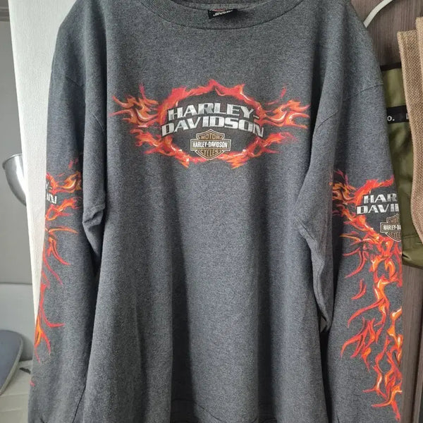 [BUNJANG] Harley-Davidson 00s Long Sleeve T-Shirt / 할리데이비슨 00s made in usa 롱슬리브