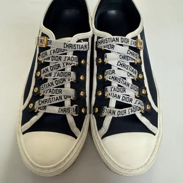 [BUNJANG] Dior Walk'n'Dior Canvas Sneakers Navy Size 36.5 / 디올 워크앤디올 캔버스 스니커즈 네이비 36.5