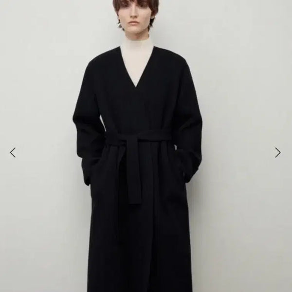 [BUNJANG] SIE Serre Collaris Handmade Coat Standard Length Black / SIE 시에 세르 칼라리스 핸드메이드 코트 블랙 - 스탠다드기장