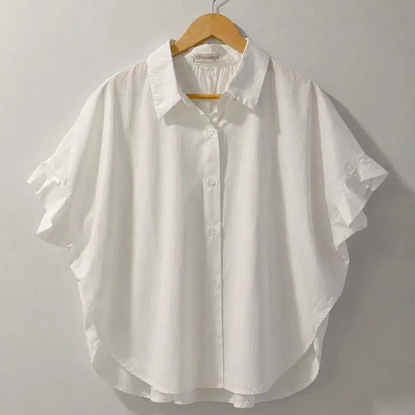 [BUNJANG] Creatore Loose Fit Shirt Blouse / 끄레아또레 루즈핏 셔츠 블라우스 55-77