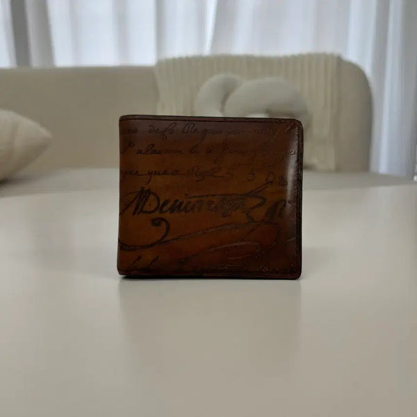 [BUNJANG] Berluti Mareko Scritto Leather Wallet / 벨루티 마코레 스크리토 레더 반지갑