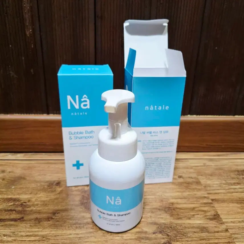 [BUNJANG] Nattal Bubble Bath & Shampoo 300ml Bundle Set / [나딸 버블 배스 앤 샴푸] 300ml 2개 일괄 / 미사용 새제품 / 아토피, 민감성건성 피부, 영유아용 올인원 샴푸