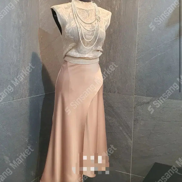 [BUNJANG] LB Satin Long Skirt / 8.4->3 엘비 LB 새틴 롱스커트 S 수입의류 샤샤엘르