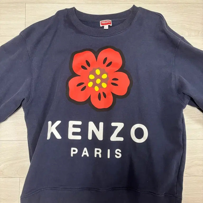 [BUNJANG] Kenzo Boke Flower Shirt Navy L / 겐조 보케 플라워 셔츠 네이비 (L)