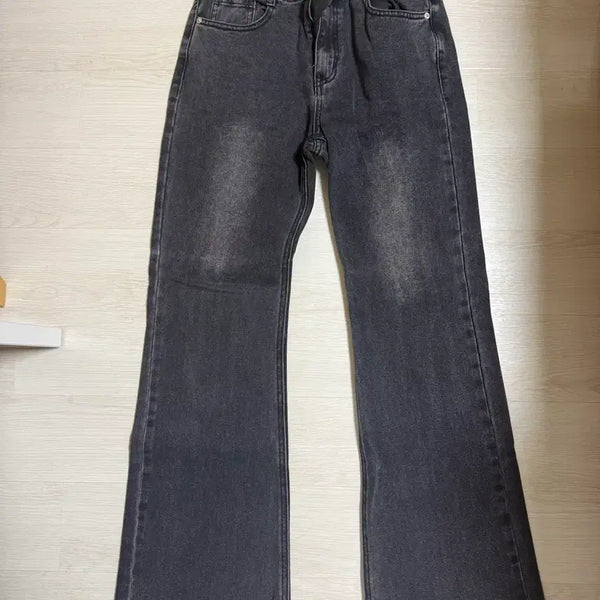 [BUNJANG] LOWTIDE Black Denim Bootcut Pants / 로우타이드 블랙 데님 부츠컷 팬츠