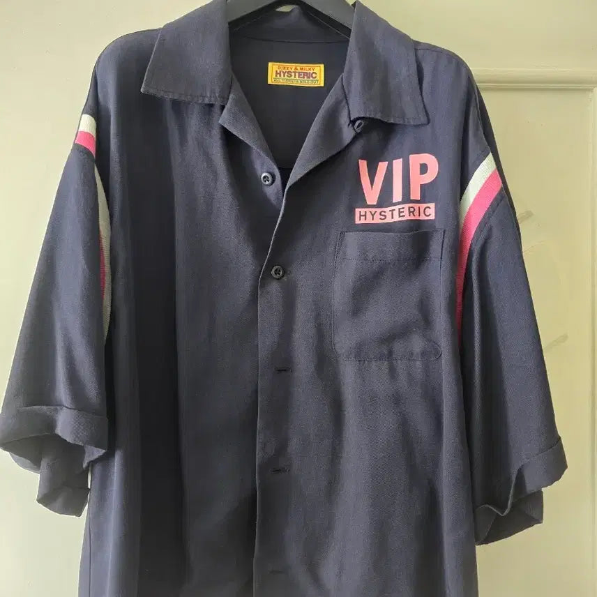 [BUNJANG] Hysteric VIP Navy Shirt / 히스테릭 VIP 남색 셔츠