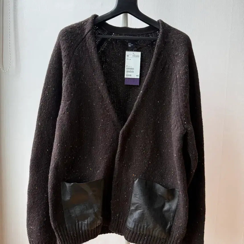 [BUNJANG] H&M 100% Wool Cardigan (Brown, M) / H&M 가디건