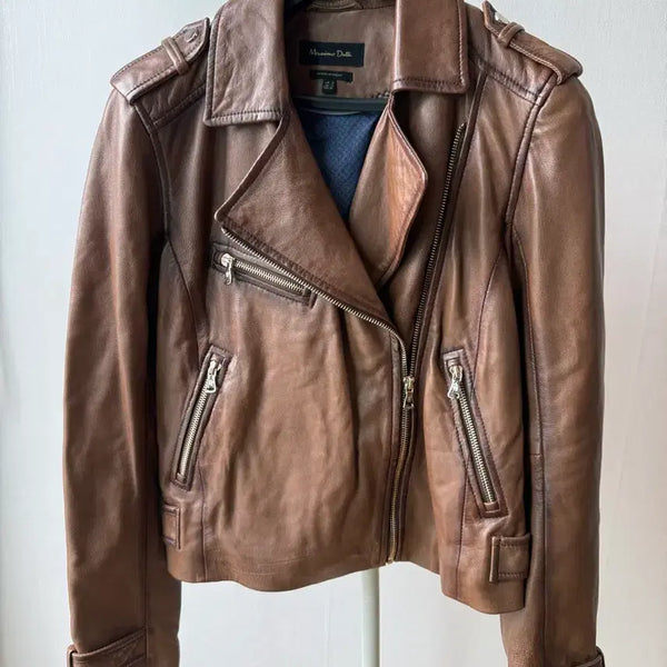 [BUNJANG] Massimo Dutti Lambskin Leather Jacket / 마시모두띠 양가죽 자켓