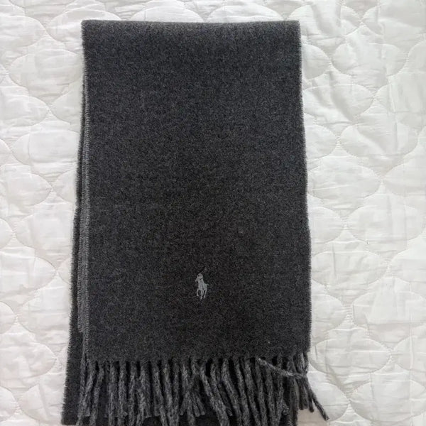 [BUNJANG] Polo Ralph Lauren Grey Scarf / 폴로 랄프로렌 머플러 그레이