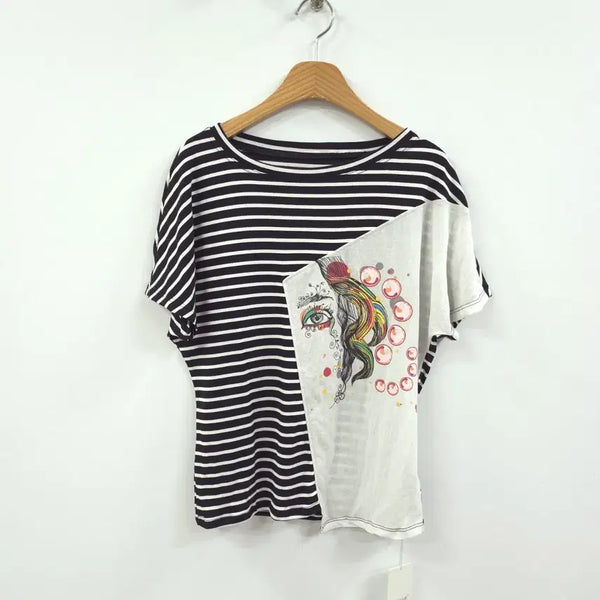 [BUNJANG] Women's Printed T-Shirt / 수입) 새상품 여성 프린팅 티셔츠 - F