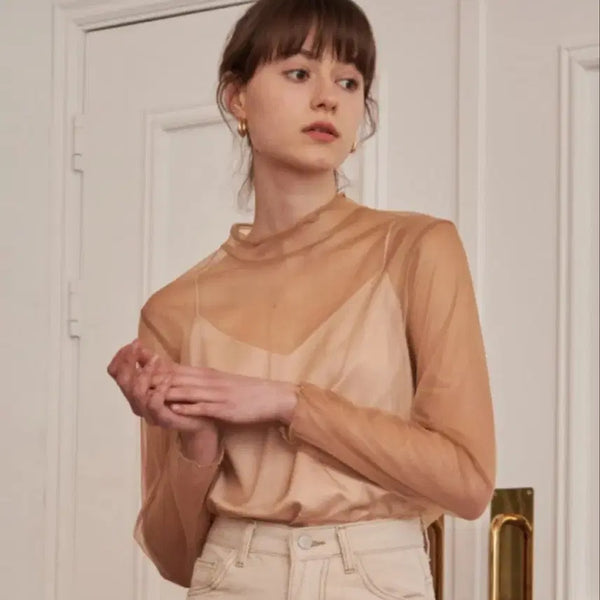 [BUNJANG] URAGO Sheer Blouse / 유라고 그릴 시스루 블라우스