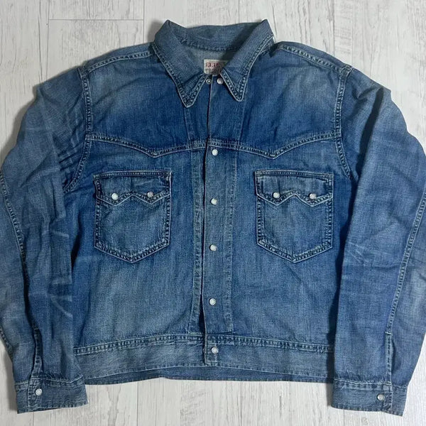 [BUNJANG] RRL Hudson Denim Shirt Jacket / RRL 휴슨 데님 셔츠 자켓