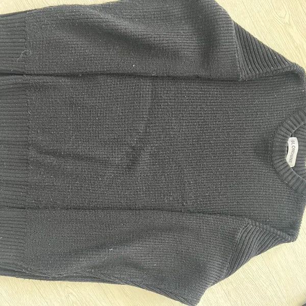[BUNJANG] Blondin9 Knit Black L / 블론디나인 니트 블랙 L