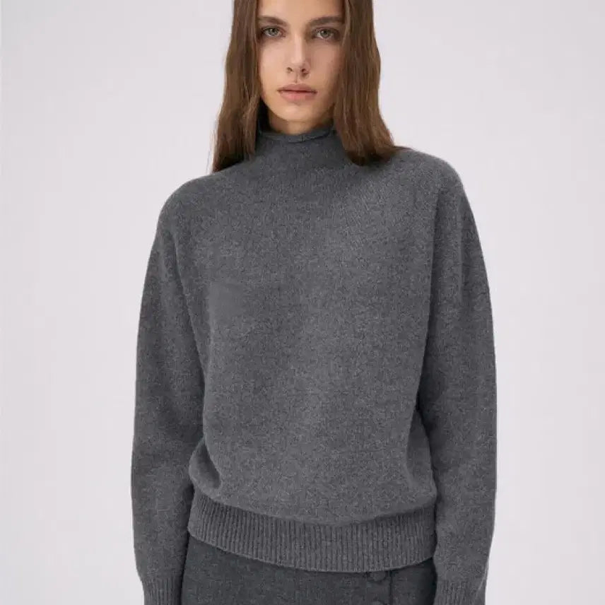[BUNJANG] Ramerey Wholegarment Knit - Dark Gray / 라메레이 Wholegarment Knit - Dark Gray