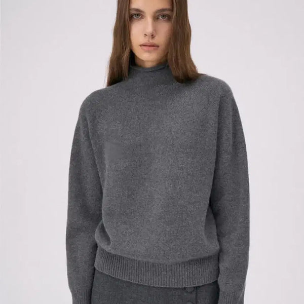 [BUNJANG] Ramerey Wholegarment Knit - Dark Gray / 라메레이 Wholegarment Knit - Dark Gray