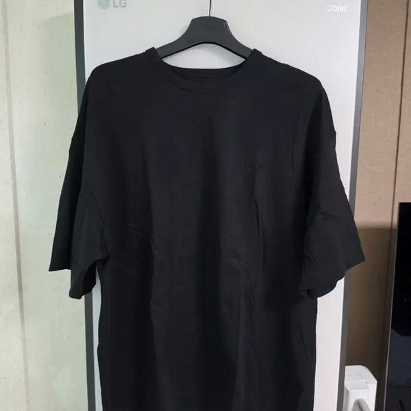 [BUNJANG] JUUN.J 24SS Black Basic Plain Short-Sleeve T-shirt / [L] 준지 24SS 블랙 기본 무지 반팔 티셔츠
