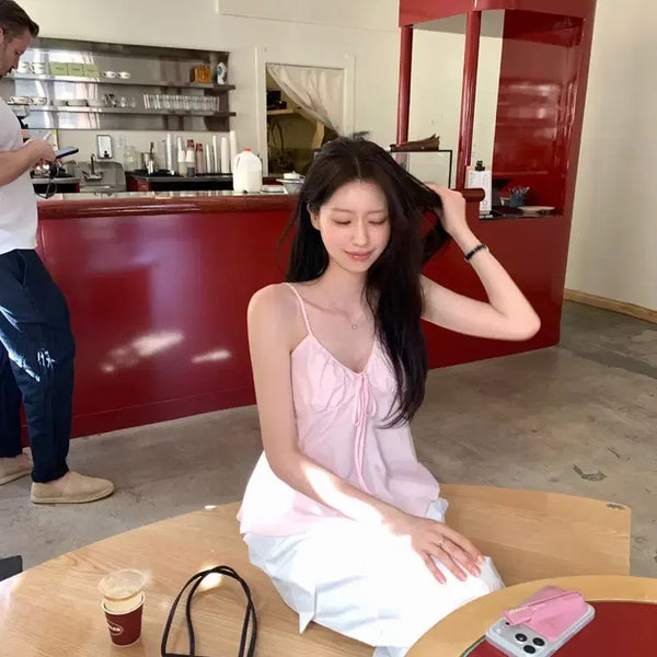 [BUNJANG] Leplaine Premium Silk Pink Blouse / 르플레인 프리미엄 실크 핑크 블라우스 Premium Silk Pink Blouse
