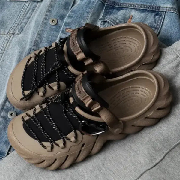 [BUNJANG] Crocs Echo City Adventure Clog Khaki / 크록스 에코 시티 어드벤쳐 클로그 카키 260 / 265