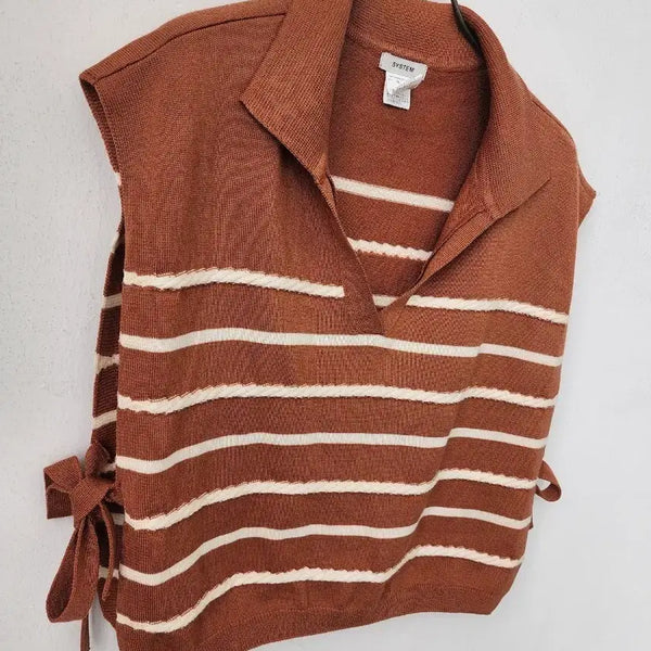 [BUNJANG] Camel Knit Vest / 시스템 니트 베스트 카멜
