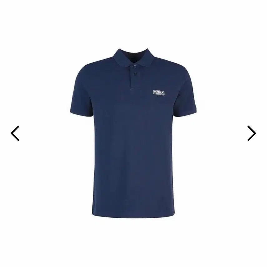 [BUNJANG] Barbour Inter Collar T-Shirt Navy / 바버 인터 카라티