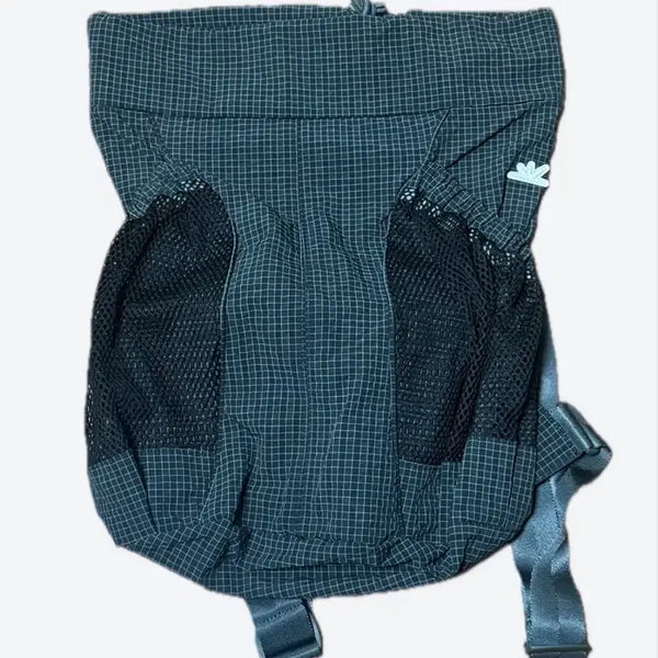 [BUNJANG] Sunlove Tourer Gym Sack Backpack Black Grid / 썬러브 백팩 Tourer Gym Sack Black Grid