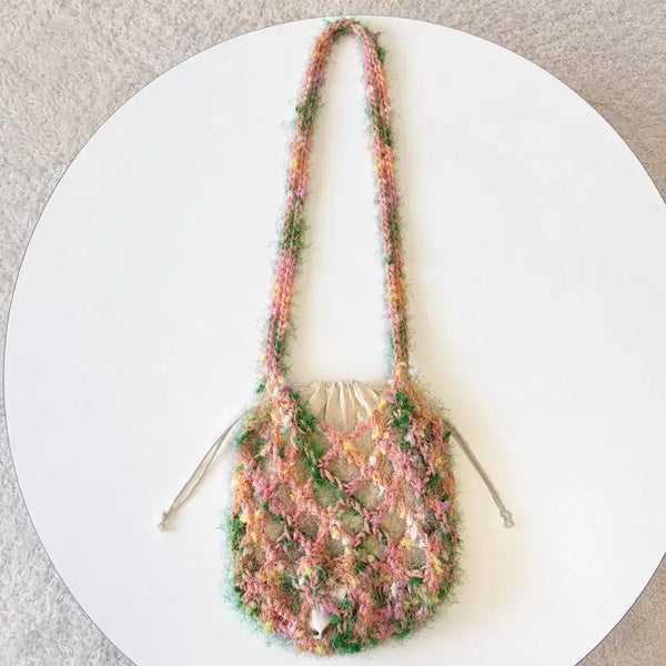 [BUNJANG] Balletcore Knit Net Bag / 발레코어 뜨개네트백 여름가방