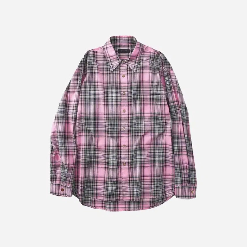 [BUNJANG] 999 Humanity Easy Check Shirt V14 Pink / 999휴머니티 이지 체크 셔츠 V14 핑크