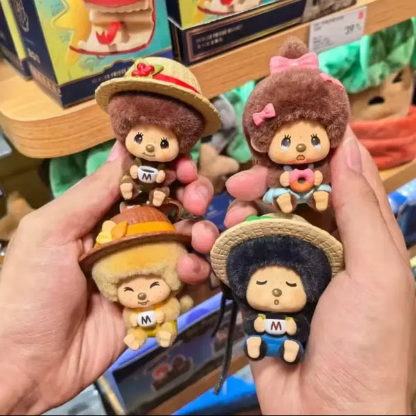 [BUNJANG] Miniso Monchhichi Coffee Farm Series Keychain (Two Expressions) / [정품/신상/미개봉] 미니소 플로키 몬치치 커피농장 시리즈 키링 (두가지표정)