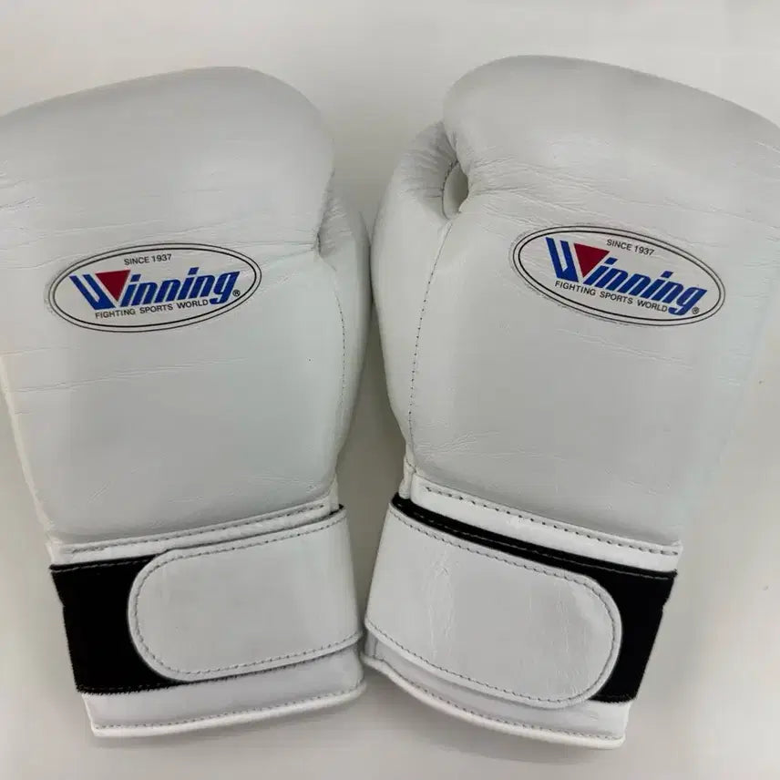 [BUNJANG] Winning Gloves White Velcro 12oz / 위닝 글러브 화이트 벨크로 12온스