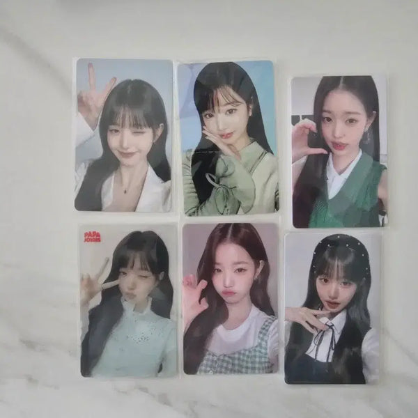 [BUNJANG] IVE Jang Wonyoung Papa Johns Photocard Bundle Set / 아이브 파파존 원영포카 6종 일괄