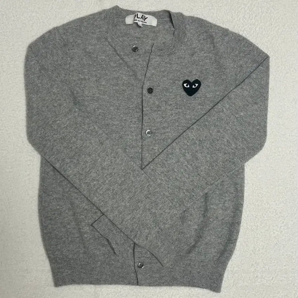 [BUNJANG] Comme des Garçons PLAY Cardigan Grey / 꼼데가르송 플레이 가디건 그레이