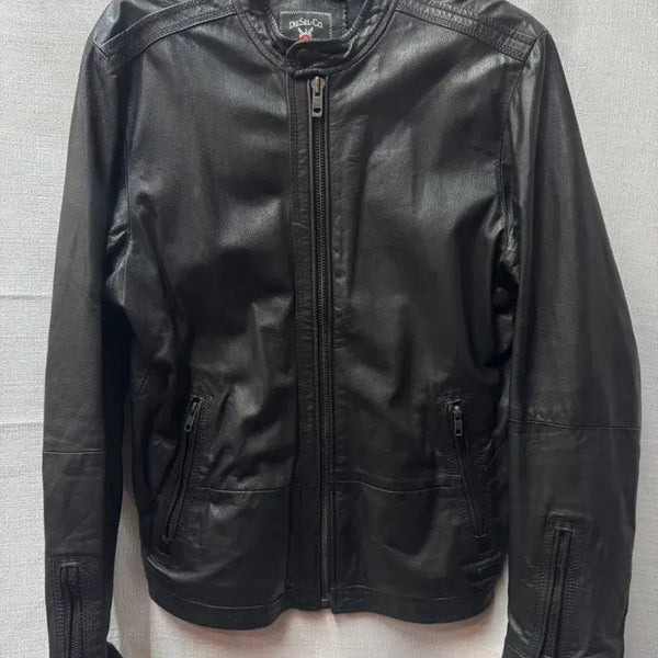 [BUNJANG] Diesel Goatskin Leather Single Rider Jacket / 디젤 고트스킨 레더 싱글 라이더 자켓 L(M)