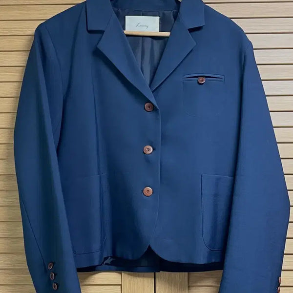 [BUNJANG] Raminez Bamboo Rayon Blend Blazer Navy / 라미네즈 블레이저