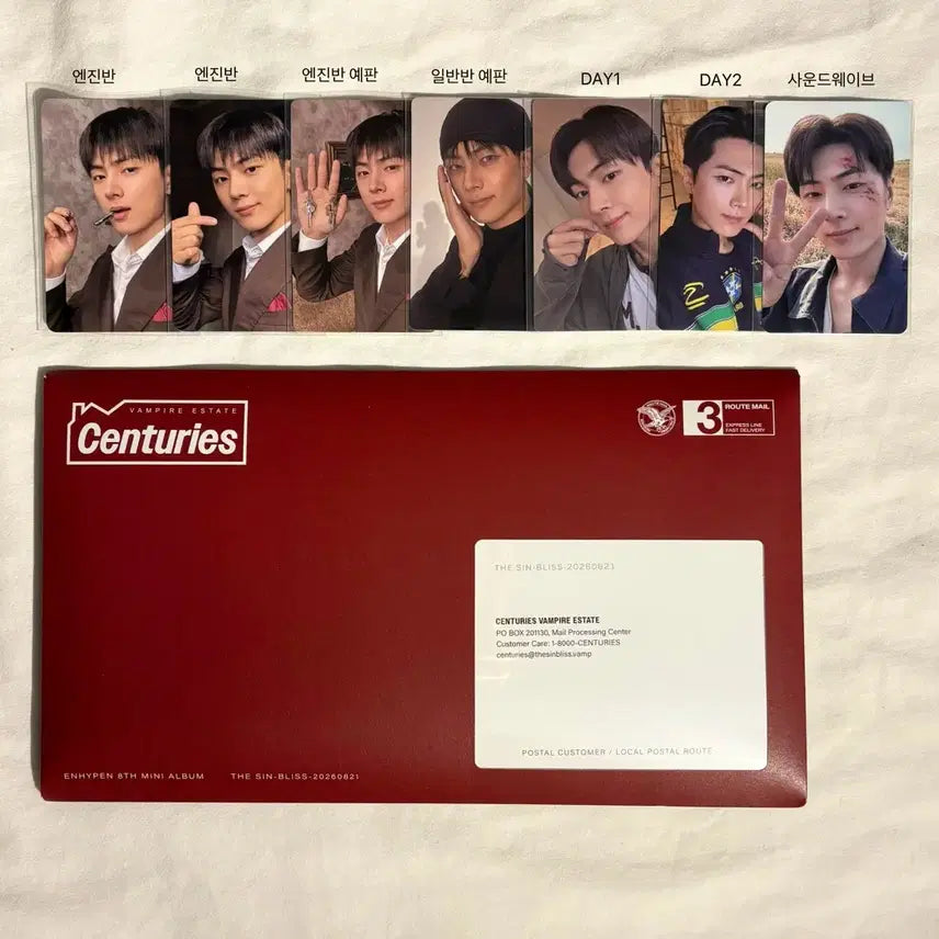 [BUNJANG] ENHYPEN Jay THE SOONBASE The Sin Bliss Photocard Bundle Set / 엔하이픈 제이 the sin bliss 포카 일괄 (엔진반 일반반 예판 day1 day2 사운드웨이브)