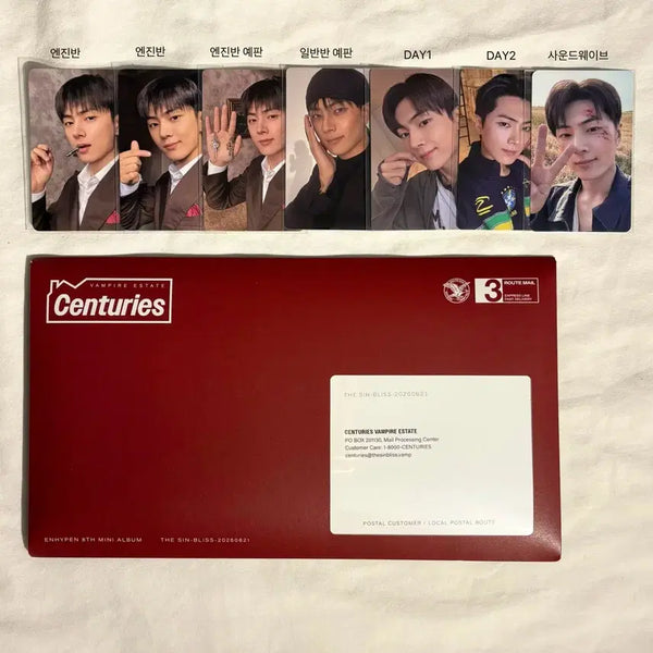 [BUNJANG] ENHYPEN Jay THE SOONBASE The Sin Bliss Photocard Bundle Set / 엔하이픈 제이 the sin bliss 포카 일괄 (엔진반 일반반 예판 day1 day2 사운드웨이브)