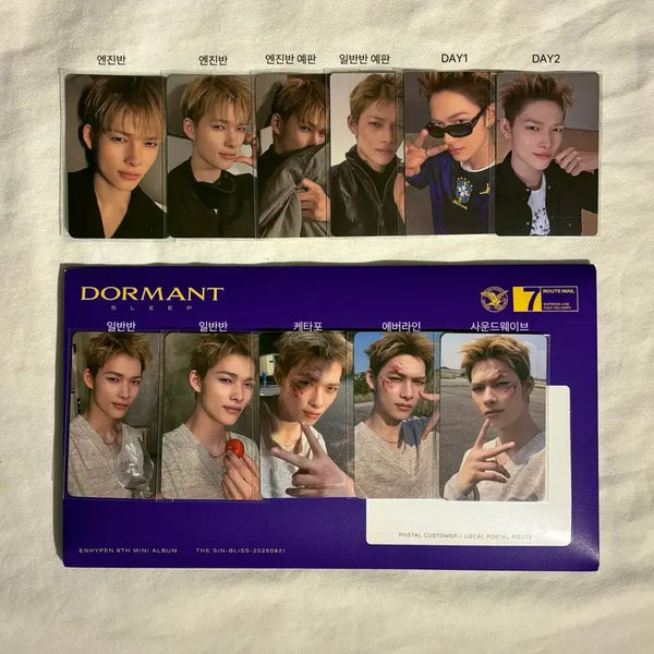 [BUNJANG] Enhypen Niki The Sin Bliss Photocard Bundle Set / 엔하이픈 니키 the sin bliss 포카 일괄 (enhypen niki 엔진반 일반반 예판 day1 day2 사운드웨이브 에버라인 케타포)