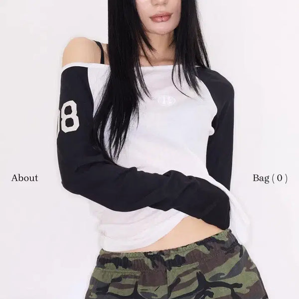 [BUNJANG] Mysterious Hotel Raglan T-Shirt (Black) / 미스테리어스호텔 나그랑티 (블랙)