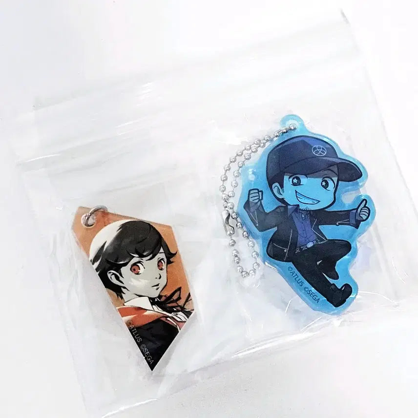 [BUNJANG] Persona 3 Junpei & Amada Acrylic Charm Set / 페르소나3 굿즈 (준페이, 아마다 아크릴 키링 키체인)