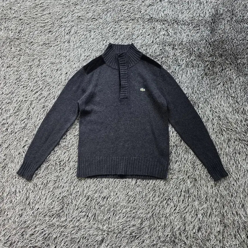 [BUNJANG] Lacoste High Neck Half Button Sweater Men's L ST3959 / 라코스테 하이넥 하프 버튼 스웨터/남성(L)/ST3959