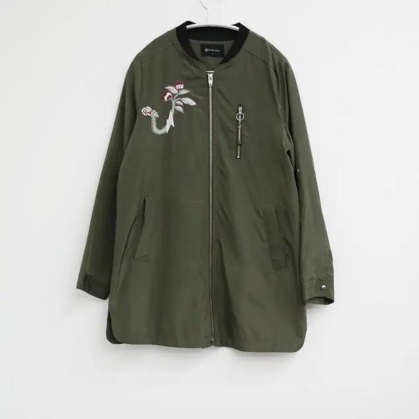 [BUNJANG] Arnaldo Bassini Patch Detail Khaki Jacket / ARNALDO BASSINI 패치 포인트 카키 잠바