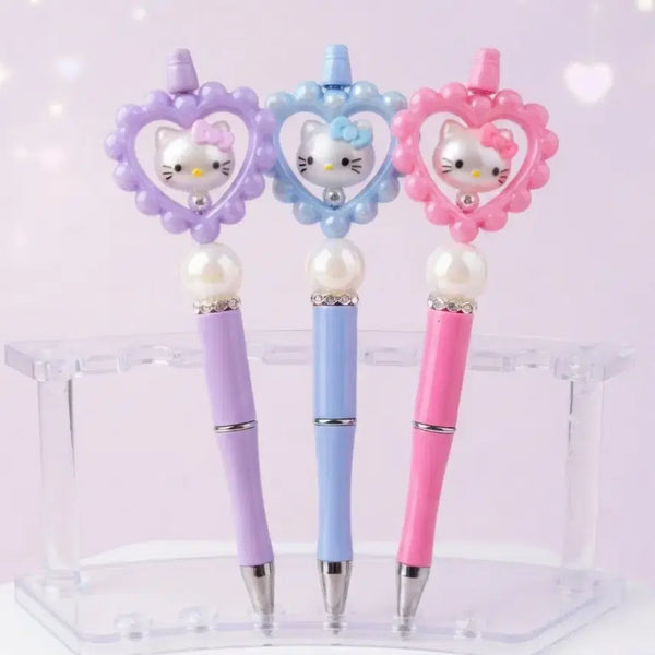 [BUNJANG] Kitty Ballpoint Pen Set (3 Pieces) / 키티 볼꾸펜3세트