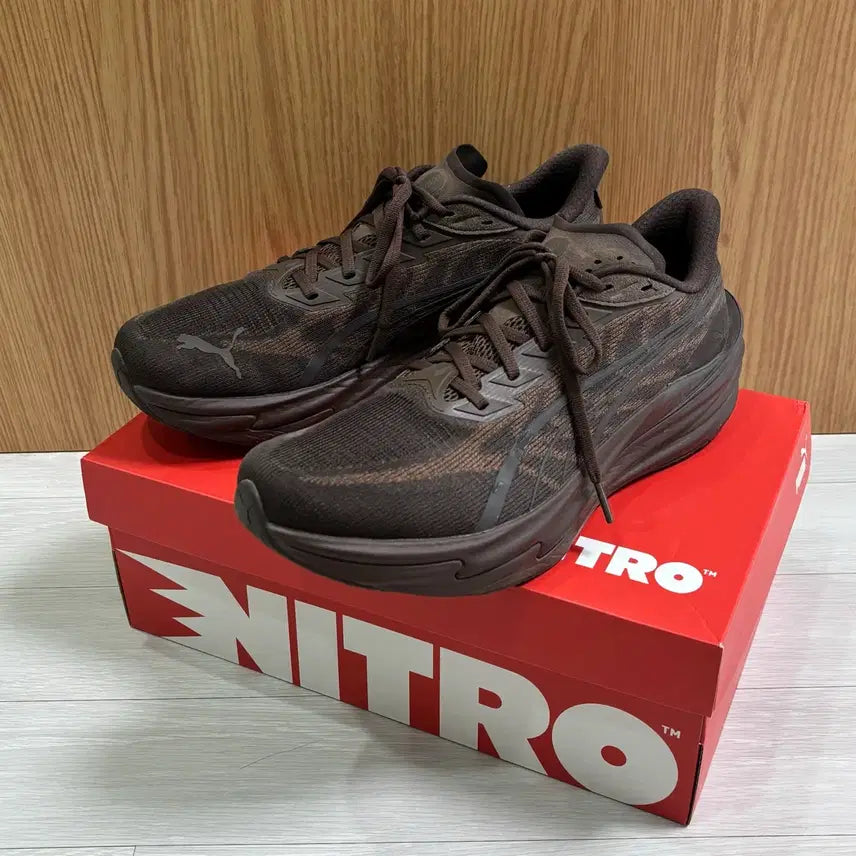[BUNJANG] Puma Deviate Nitro 4 Espresso Brown Russet Running Shoes / (280)푸마 디비에이트 나이트로 4 에스프레소 브라운 러셋