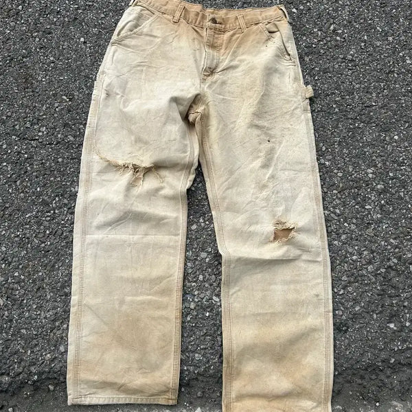 [BUNJANG] Carhartt B11 Single Knee Work Pants - Brown / 2000s 칼하트B11 싱글니 브라운