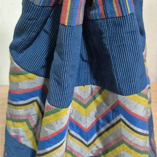 [BUNJANG] Ethnic Quilted Stripe Pattern Shoulder Bag / 새상품에스닉 백가방