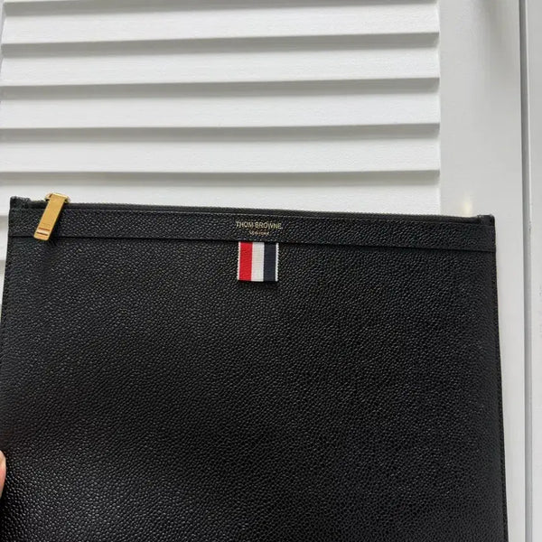 [BUNJANG] Thom Browne Small Tablet Clutch Black / 크림 정품 톰브라운 스몰 태블릿 클러치 블랙 (본품 + 태그 + 더스트백)
