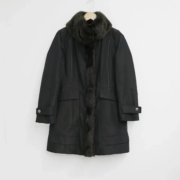 [BUNJANG] PAT Fur Long Sleeve Shearling Jacket / PAT 털 긴팔 무스탕 패딩