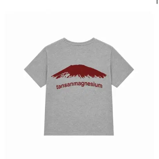 [BUNJANG] Mountain T-shirt (Gray/Red) Size 2 / 탄산마그네슘 마운틴 티셔츠(그레이/레드) 2사이즈 새상품