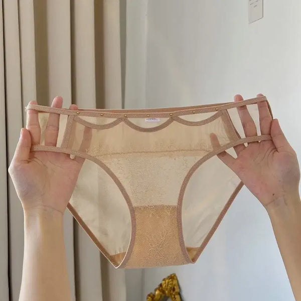[BUNJANG] Sexy Lace See-Through Panty 3-Piece Set / 섹시 레이스 시스루 팬티 3종세트