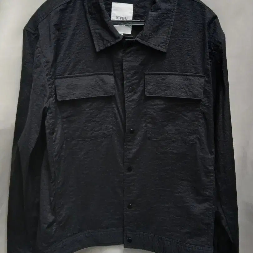 [BUNJANG] TOPTEN Men's Transitional Shirt Jacket Black Size 100 / 탑텐 남성 블랙 간절기 셔츠 자켓 100