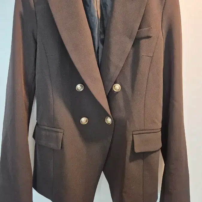 [BUNJANG] Double Button Blazer Jacket Black / 더블 버튼 자켓 블랙